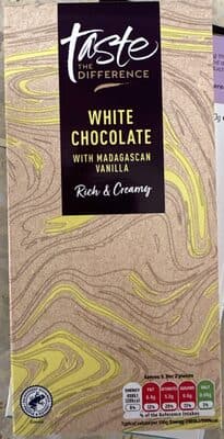 Taste The Difference White Chocolate With Madagascan Vanilla