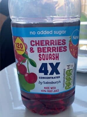 Cherries and berries squash
