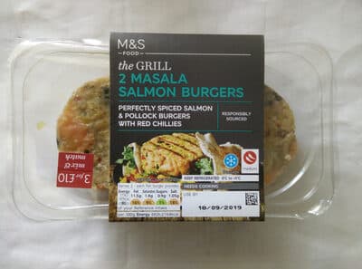 Masala Salmon Burgers