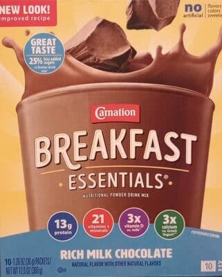 Rich Milk Chocolate Flavored Complete Nutritional Drink