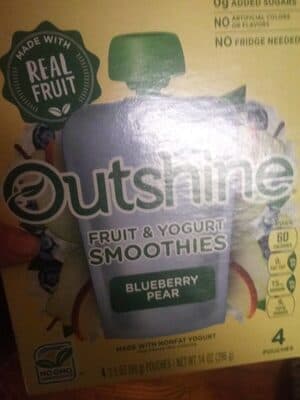 Blueberry Pear Fruit and Yogurt Smoothie