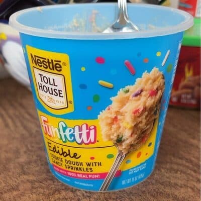 Edible Cookie Dough With Candy Sprinkles