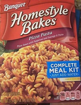 Homestyle Bakes Pizza Sauce with Pepperoni and Sausage & Pasta Complete Meal Kit