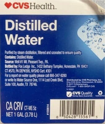 Distilled Water