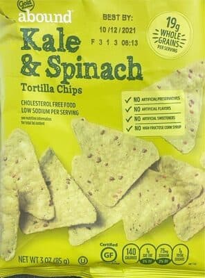 Kale & Spinach Tortilla Chips