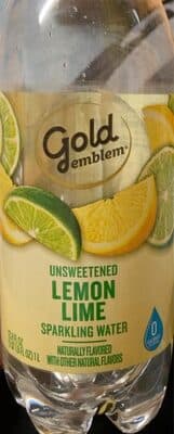 Unsweetened Lemon Lime Flavored Sparkling Water