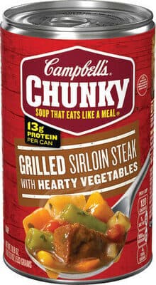 Chunky Grilled Sirloin Steak With Hearty Vegetables Soup