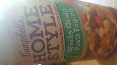 CAMPBELL'S, HOMESTYLE, WHOLE GRAIN PASTA FAGIOLI SOUP