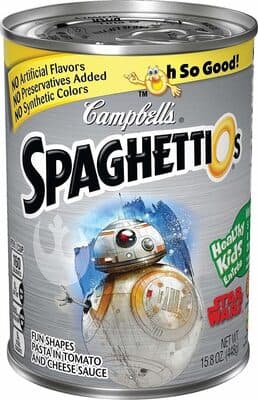 Star Wars Fun Shapes Pasta in Tomato and Cheese Sauce