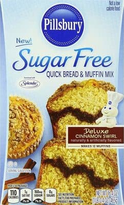 Pillsbury Sugar Free Quick Bread & Muffin Mix, Deluxe Cinnamon Swirl