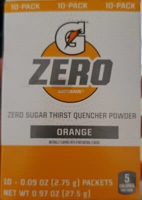 Orange Flavored Zero Sugar Thirst Quencher Powder