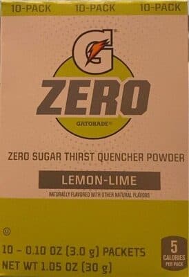 Lemon-Lime Gatorade Zero Powder