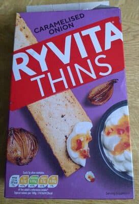 Ryvita Thins Caramelised Onion