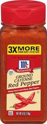 Ground cayenne red pepper