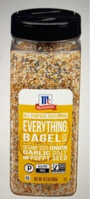 Everything Bagel With Sesame Seed Onion Garlic Salt And Poppy Seed All Purpose Seasoning