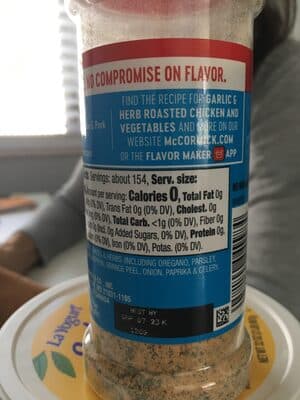 Garlic and Herb Salt Free Seasoning