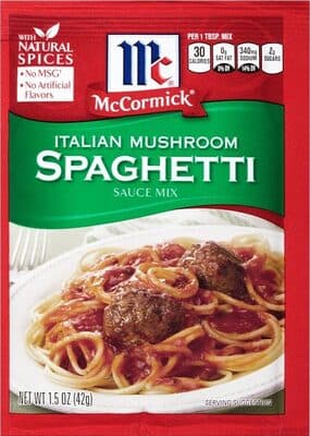 Italian Mushroom Spaghetti Sauce Mix