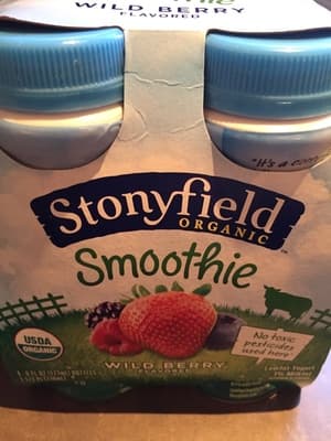 Stonyfield Smoothie Lowfat Yogurt Wild Berry