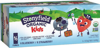 Organic kids' yogurt tubes