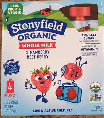 Organic Whole Milk Yogurt, Strawberry Beet Berry