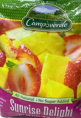 Sunrise Delight Sliced Strawberries, Sliced Peaches, Mango Chunks