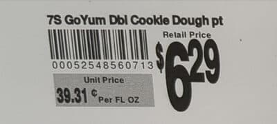 Double Cookie Dough Ice Cream With Vanilla Brown Sugar & Chocolate Cookie Dough Pieces & Chocolate Flavored Chips