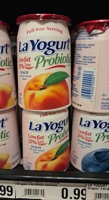 Peach Blended Lowfat Yogurt