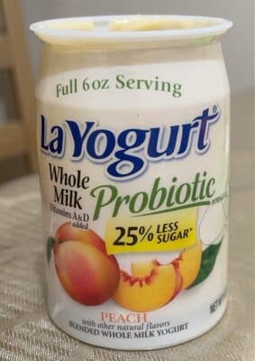 Peach Blended Whole Milk Yogurt