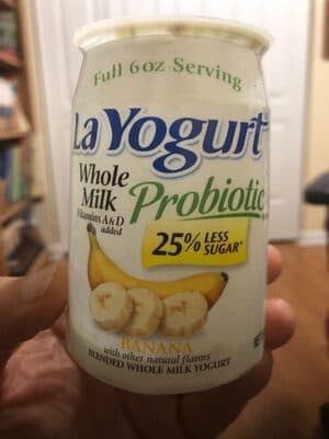 Banana Probiotic Formula Blended Whole Milk Yogurt