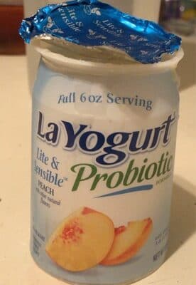 Peach Probiotic Formula Blended Nonfat Yogurt