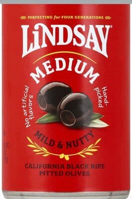 Mild & Nutty Black Ripe Pitted Medium Olives