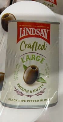 Crafted Large Black Ripe Pitted Olives