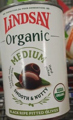Smooth & Nutty Black Ripe Pitted Medium Olives