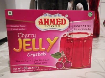 Cherry jelly crystals