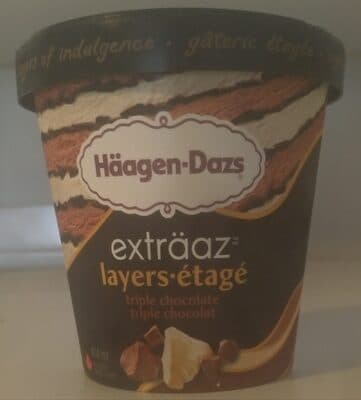 Triple Chocolate Extraz Layers Ice Cream