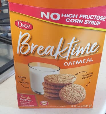 Dare Breaktime Oatmeal Cookies