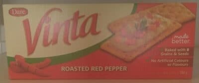 Roasted Red Pepper Crackers