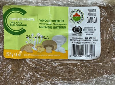 Whole Crimini Mushrooms