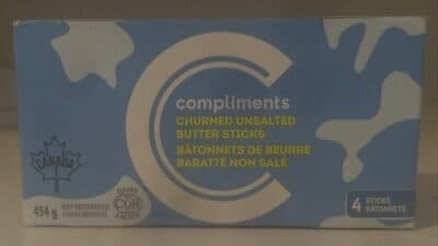 Churned Unsalted Butter Sticks