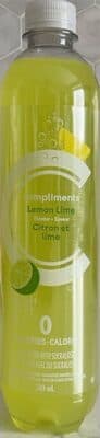 Lemon Lime Flavour Sparkling Water Beverage