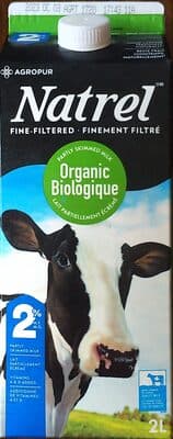 2% M.F. Organic Fine-Filtered Partly Skimmed Milk