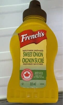 Moutarde preparee oignon sucre