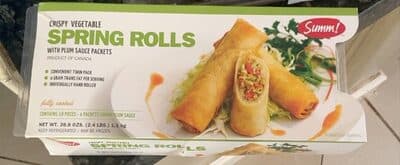 Crispy vegetable roll