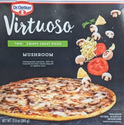 Dr. Oetker Virtuoso Thin + Crispy Crust Pizza Mushroom