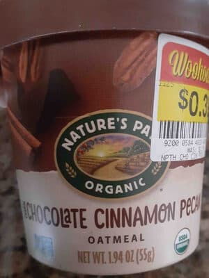 Dark Chocolate Cinnamon Pecan Oatmeal