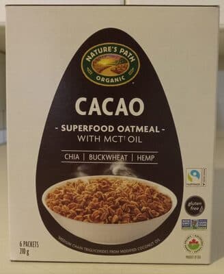 Cacao Superfood Oatmeal with MCT Oil