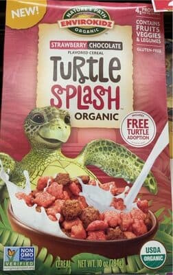 Turtle Splash, Strawberry Chocolate Flavored Organic Cereal