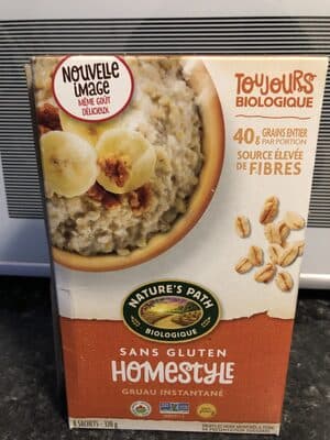 Natures path gluten free homestyle instant oatmeal