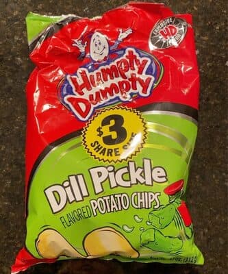 Dill Pickle Flavored Potato Chips