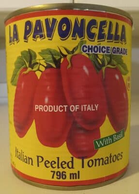 Italian Peeled Tomatoes with Basil